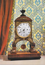 Alte Kunstpostkarte - Stutzuhr Wiener Empire 1815