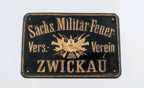 Altes blechschild sächs - blechschild,