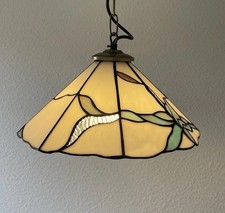 *TOP* Tiffany Style Deckenleuchte Lampe Glas - Art Deco Stil  Handarbeit Vintage