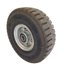 Pannensicher Elastikgummirad 3.00-4 mit Kugellager schwarz/braun  Ø 250 mm