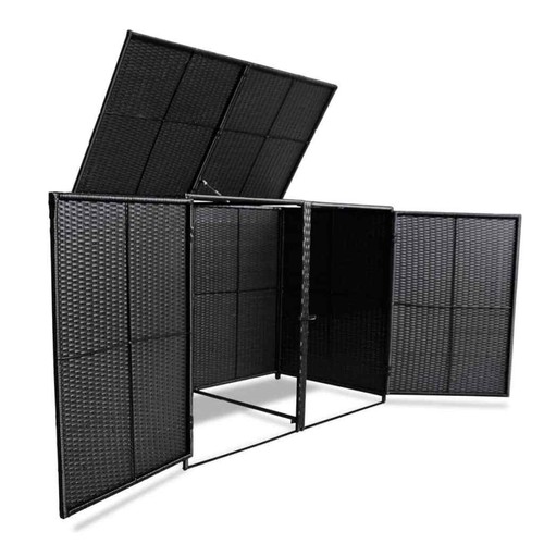 Mülltonnenbox polyrattan - mülltonnenbox,