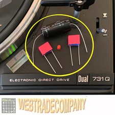 Für Dual 731Q 2x Entstörkondensatoren 310V Steuerpimpel Elko 1000µF nach Auswahl