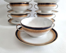 1 Stück Suppentasse Winterling Kirchenlamitz Scharffeuer Echt Kobalt