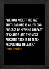 Peter Drucker Quotes Framed