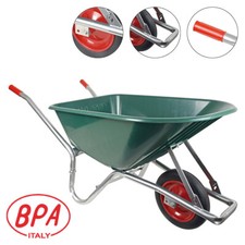 BPA Schubkarre pannensicher Vollgummirad 100l PP  Mulde ***Winter geeignet***