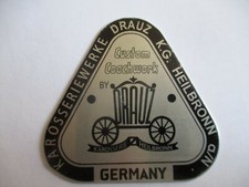 Nameplate sign Drauz coachwork