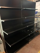 Tegometall Regal Ladenregal Wandregal Kiosk schwarz  Boden 5m