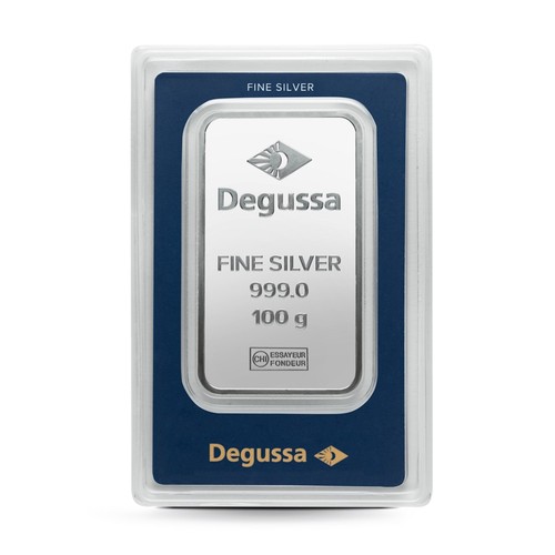 Degussa silberbarren 100g - silberbarren,