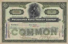 Philadelphia Rapid Transit Company 1930 SEPTA 50 sh Strassenbahn geflügeltes Rad
