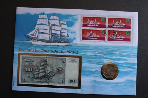Brd polen numisbrief - brd,