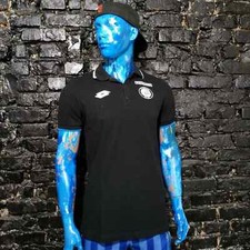 SK Sturm Graz Training Fußball Trikot Polo schwarz Trikot Baumwolle Herren Größe L