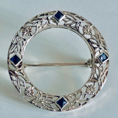 Antike brosche gold - antike, 14kt