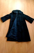 PERSIANER schwarz glänzend langer Mantel Pelzmantel Wintermantel Damen Gr. 38