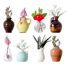 Magnetische Vase für Kühlschrank kleine Pflanzenvase -Kühlschrankmagnete 8 Te