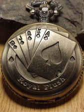 Herren Taschenuhr Poker