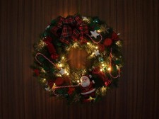 Weihnachtskranz mit LED