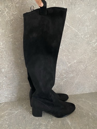Damen overknee stiefel schwarz - overknee-stiefel,