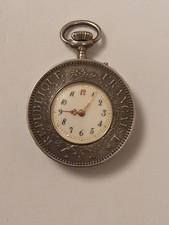 Münzuhr FRANKREICH Silber 5