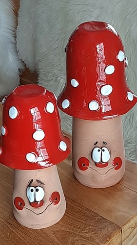 Keramik pilz zum stellen - zum,