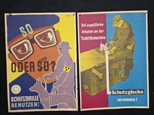 10 alte DB UVV DIN A2 Plakate