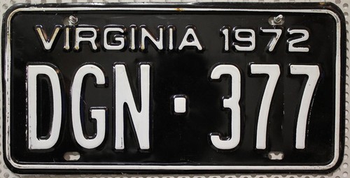 Virginia nummernschild usa - virginia,