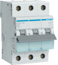Hager MBN332 Leitungsschutzschalter LS-Schalter Sicherungsautomat 3polig 32 A