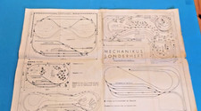 Faltplan Modellbahn Entwürfe; Beilage zum Mechanikus Sonderheft 1857 zu diesem T