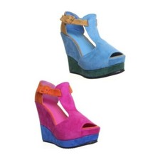 Damen Knöchelriemen Bunt