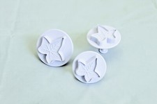 Ausstecherformen Ausstecher mit Auswerfer  3 er Set Efeublätter Marzipanblätter