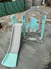 Costway Kinderspielplatz, Rutsche, Schaukel, Leiter, Basketballkorb, gebraucht