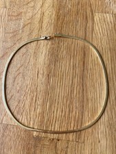 Massiver 585 GelbGold Halsband, Collier  42 cm, 3,5 mm breit, bester Zustand