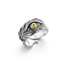 Retro Teufelsauge Ring Herren