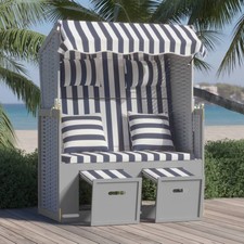 Vidaxl strandkorb mit - strandkorb,