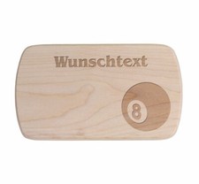 Ahorn Frühstücksbrettchen - Billardkugel 8