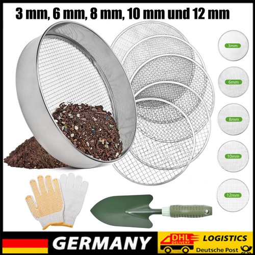 Gartensieb rund 30cm mit - , 5