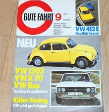 VW Käfer Tuning Rad/Reifen TÜV-Eintragungen K 70- 412 E Gute Fahrt 1972 09 empi