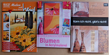 3 versch.Bücher zum Thema Malerei, Einsteiger, Kunstratgeber,Acrylmalerei