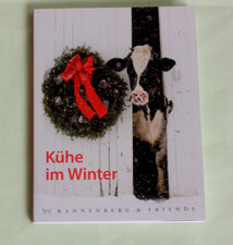 1x Postkartenbuch KÜHE im Winter 15 Motiven Postkarten Tiere Kuh Rinder Herde