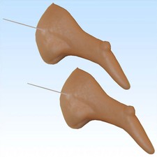 2 x Hexennase mit Warze für