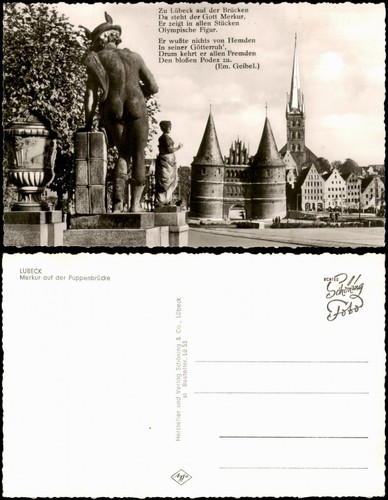 Ansichtskarte lübeck merkur - ansichtskarte,