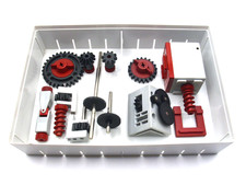 Fischertechnik 1x 6V-Motor-Set mit Stufengetriebe, grau/dunkelrot (ft-Nr. 31039)