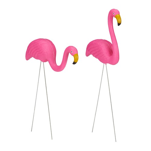 Flamingofigur gartenornament - flamingofigur,