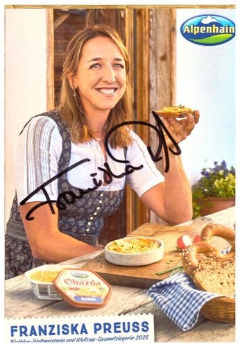 Franziska preuss autogramm - franziska,