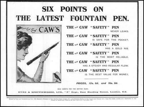 1910 werbung caws - 1910,