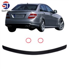 FÜR MERCEDES C  W204 LIMO GLANZ SCHWARZ LACKIERT HECKFLÜGEL HECKSPOILER No ABE