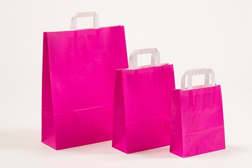 Papiertragetaschen pink