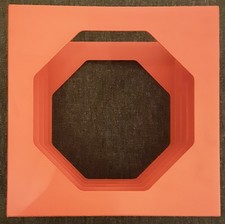 Schallplatten LP Ständer Box Orange für ca. 40 LP's