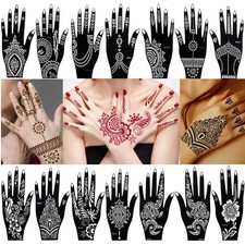 14 Blatt Henna Schablonen