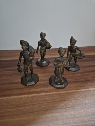 Antike messing figuren - messing, indien