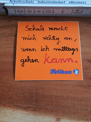 Pelikan schulspruch - -,